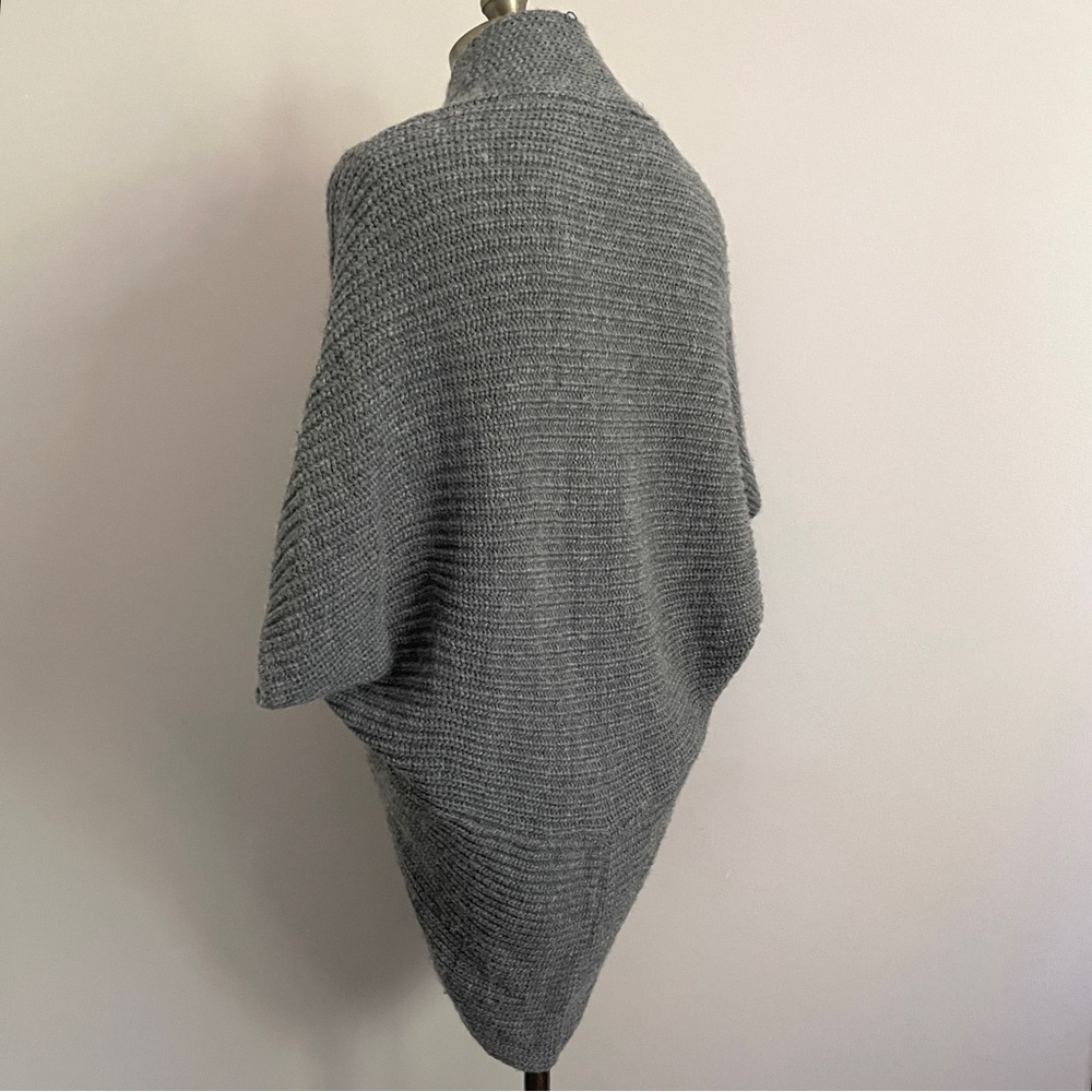 Gray Cocoon Mohair Wool Blend Cardigan Sweater Vest - S 🇮🇹 - Picture 8 of 9